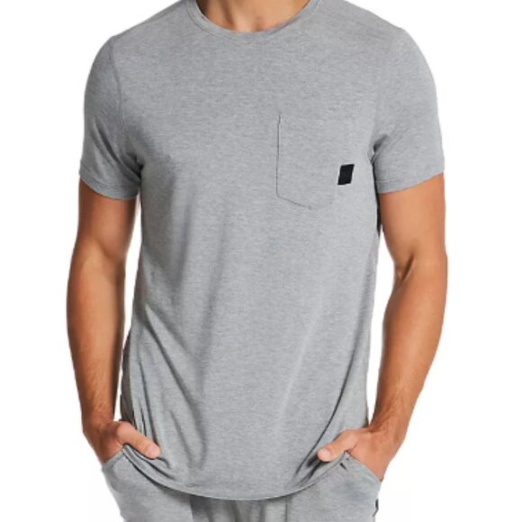 SAXX Men's Sleepwalker Pocket Short Sleeve Tee Light Grey - Picture 2 of 3
